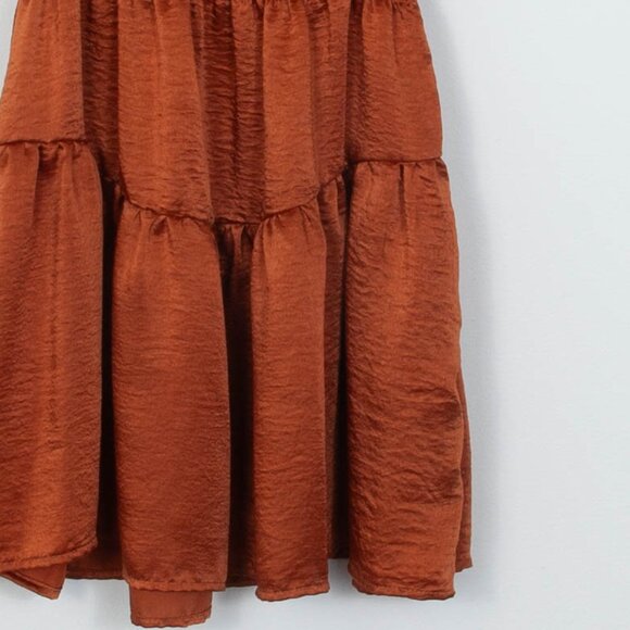 Steve Madden Prairie Dreams Flutter Sleeve Dress In Apricot Womens Small NWT - Picture 3 of 7